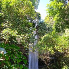A jungle waterfall near Kampot